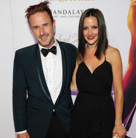 David Arquette with his wife Christina McLarty.